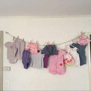 Lot of 12M baby girl summer + free headbands!